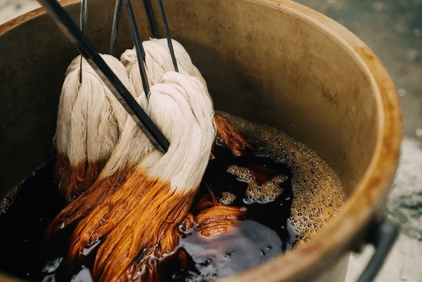 natural dyeing process cotton fabric